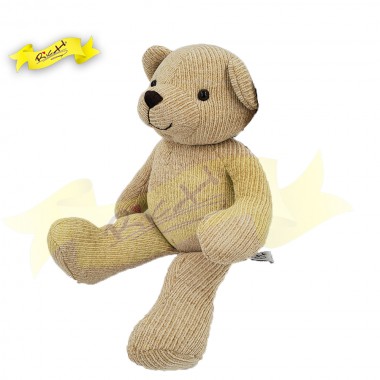 Color Rich - Chenille Knitted Teddy Bear Beige